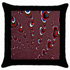 Mandelbrot Fractal Mathematics Art Throw Pillow Case (black) by Sapixe