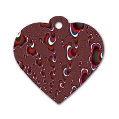 Mandelbrot Fractal Mathematics Art Dog Tag Heart (two Sides) by Sapixe