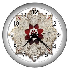 Jewelry Jewel Gems Gemstone Shine Wall Clocks (silver)  by Sapixe