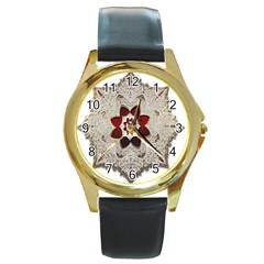 Jewelry Jewel Gems Gemstone Shine Round Gold Metal Watch by Sapixe