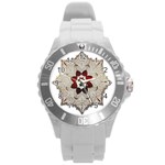 Jewelry Jewel Gems Gemstone Shine Round Plastic Sport Watch (L) Front