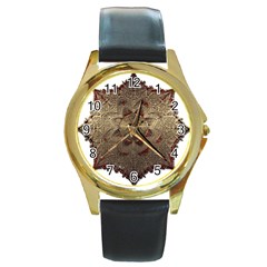 Jewelry Jewel Gem Gemstone Shine Round Gold Metal Watch by Sapixe