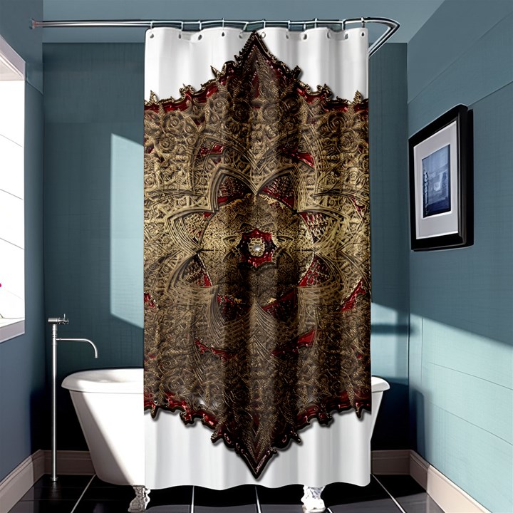 Jewelry Jewel Gem Gemstone Shine Shower Curtain 36  x 72  (Stall) 