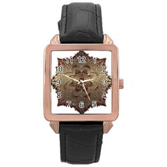 Jewelry Jewel Gem Gemstone Shine Rose Gold Leather Watch  by Sapixe