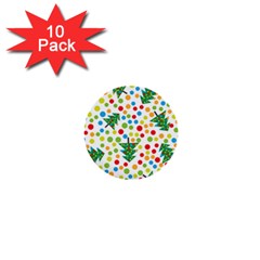 Pattern Circle Multi Color 1  Mini Buttons (10 Pack)  by Sapixe