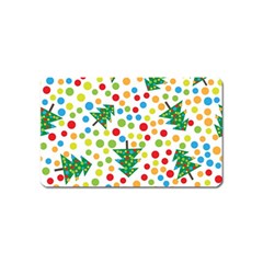 Pattern Circle Multi Color Magnet (name Card) by Sapixe