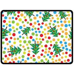 Pattern Circle Multi Color Fleece Blanket (large)  by Sapixe