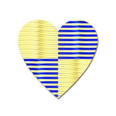 Metallic Gold Texture Heart Magnet by Sapixe