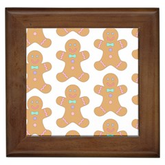 Pattern Christmas Biscuits Pastries Framed Tiles by Sapixe