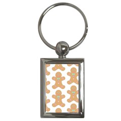 Pattern Christmas Biscuits Pastries Key Chains (rectangle)  by Sapixe