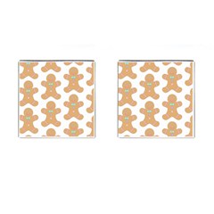 Pattern Christmas Biscuits Pastries Cufflinks (square) by Sapixe