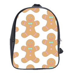 Pattern Christmas Biscuits Pastries School Bag (xl) by Sapixe