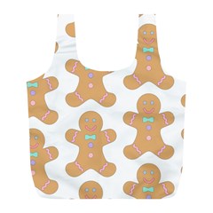 Pattern Christmas Biscuits Pastries Full Print Recycle Bags (l)  by Sapixe