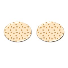 Pattern Gingerbread Star Cufflinks (oval) by Sapixe