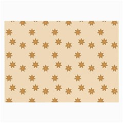 Pattern Gingerbread Star Large Glasses Cloth