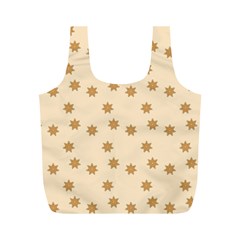 Pattern Gingerbread Star Full Print Recycle Bags (m)  by Sapixe