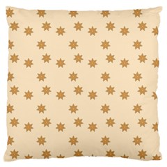 Pattern Gingerbread Star Standard Flano Cushion Case (one Side) by Sapixe