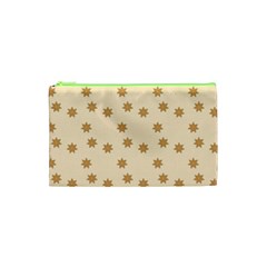 Pattern Gingerbread Star Cosmetic Bag (xs)