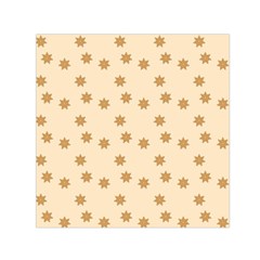 Pattern Gingerbread Star Small Satin Scarf (square) by Sapixe