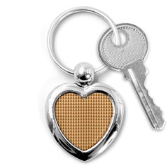 Pattern Gingerbread Brown Key Chains (heart)  by Sapixe