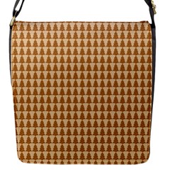 Pattern Gingerbread Brown Flap Messenger Bag (s) by Sapixe