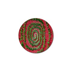 Red Green Swirl Twirl Colorful Golf Ball Marker by Sapixe