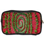 Red Green Swirl Twirl Colorful Toiletries Bags Front