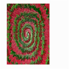 Red Green Swirl Twirl Colorful Large Garden Flag (two Sides) by Sapixe