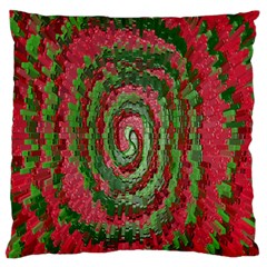 Red Green Swirl Twirl Colorful Standard Flano Cushion Case (one Side) by Sapixe