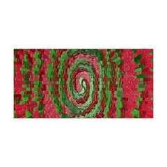 Red Green Swirl Twirl Colorful Yoga Headband by Sapixe