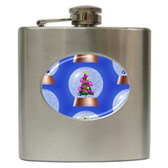 Seamless Repeat Repeating Pattern Art Hip Flask (6 Oz) by Sapixe