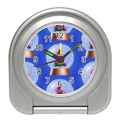 Seamless Repeat Repeating Pattern Art Travel Alarm Clocks by Sapixe