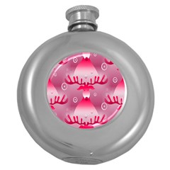 Seamless Repeat Repeating Pattern Round Hip Flask (5 Oz) by Sapixe