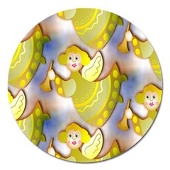 Seamless Repeat Repeating Pattern Magnet 5  (round) by Sapixe