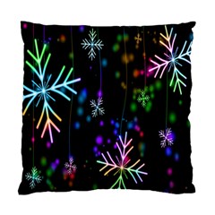 Snowflakes Snow Winter Christmas Standard Cushion Case (two Sides) by Sapixe