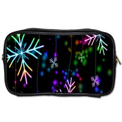 Snowflakes Snow Winter Christmas Toiletries Bags by Sapixe