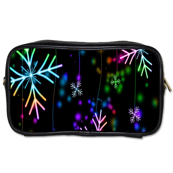 Snowflakes Snow Winter Christmas Toiletries Bags