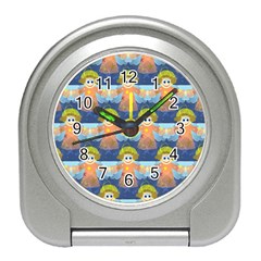 Seamless Repeat Repeating Pattern Travel Alarm Clocks by Sapixe