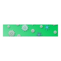 Snowflakes Winter Christmas Overlay Velvet Scrunchie by Sapixe