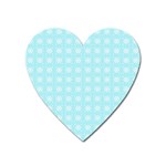 Snowflakes Paper Christmas Paper Heart Magnet Front