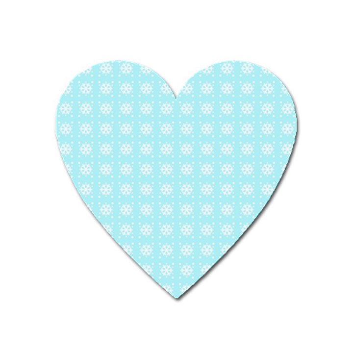 Snowflakes Paper Christmas Paper Heart Magnet