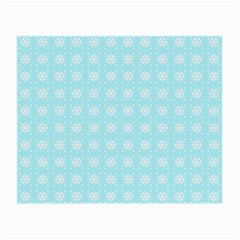 Snowflakes Paper Christmas Paper Small Glasses Cloth (2-side) by Sapixe