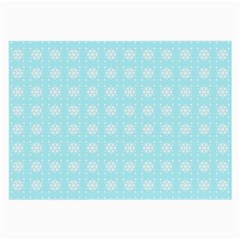 Snowflakes Paper Christmas Paper Large Glasses Cloth (2-side) by Sapixe