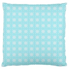 Snowflakes Paper Christmas Paper Large Cushion Case (two Sides) by Sapixe