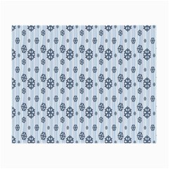 Snowflakes Winter Christmas Card Small Glasses Cloth (2-side)