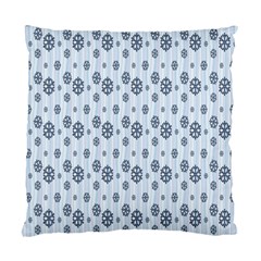 Snowflakes Winter Christmas Card Standard Cushion Case (one Side) by Sapixe