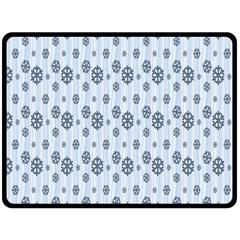 Snowflakes Winter Christmas Card Fleece Blanket (large)  by Sapixe