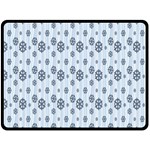 Snowflakes Winter Christmas Card Fleece Blanket (Large)  80 x60  Blanket Front