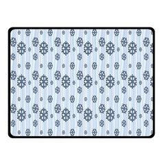 Snowflakes Winter Christmas Card Fleece Blanket (small) by Sapixe