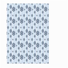 Snowflakes Winter Christmas Card Large Garden Flag (two Sides) by Sapixe